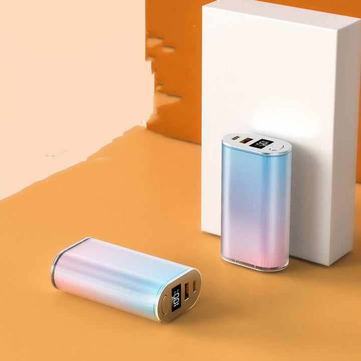 Power Up Your Style with the Mini Lipstick Gradient Portable Power Bank