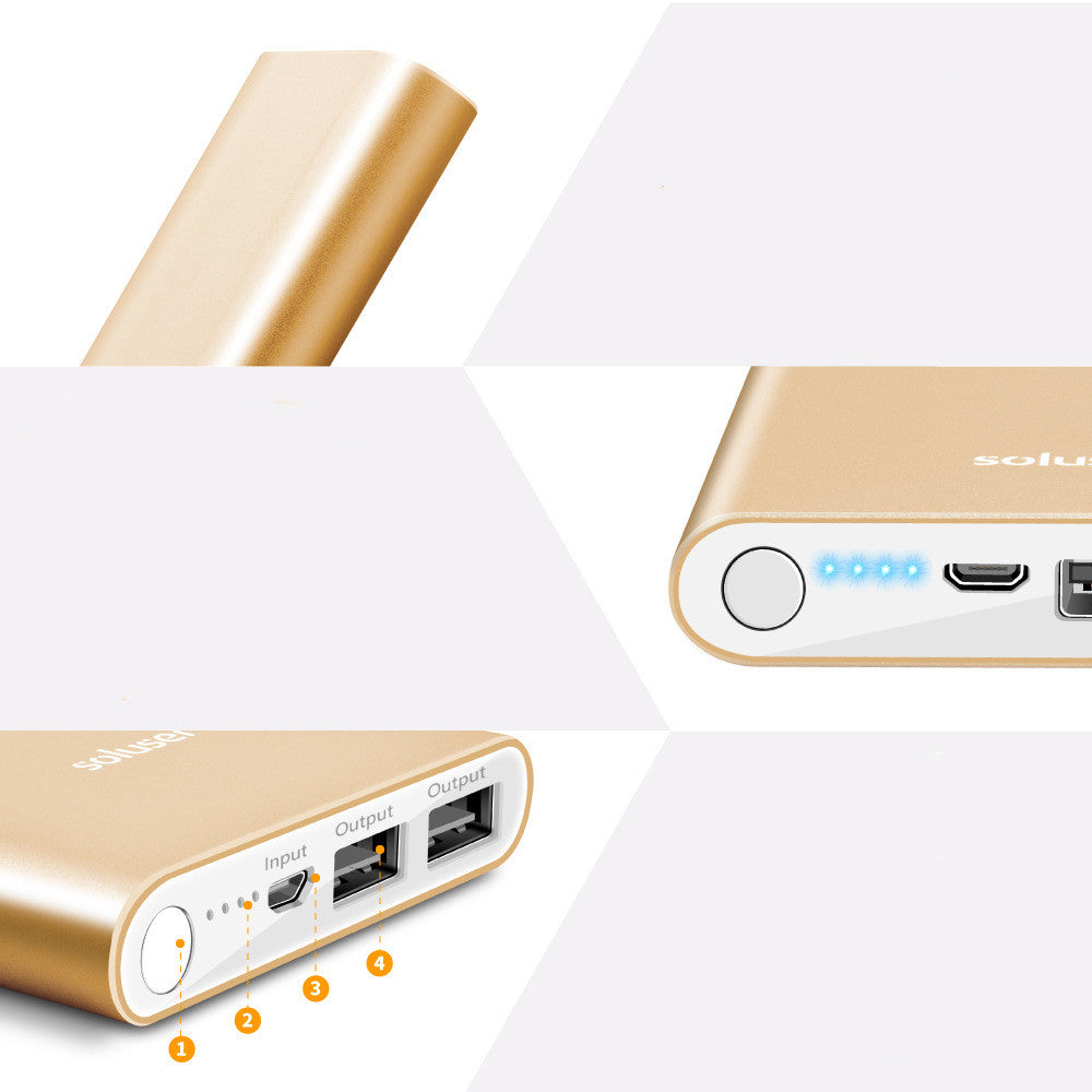 Stay Charged Anywhere with Our 12000mAh Ultra-Thin Aluminum Alloy Power Bank